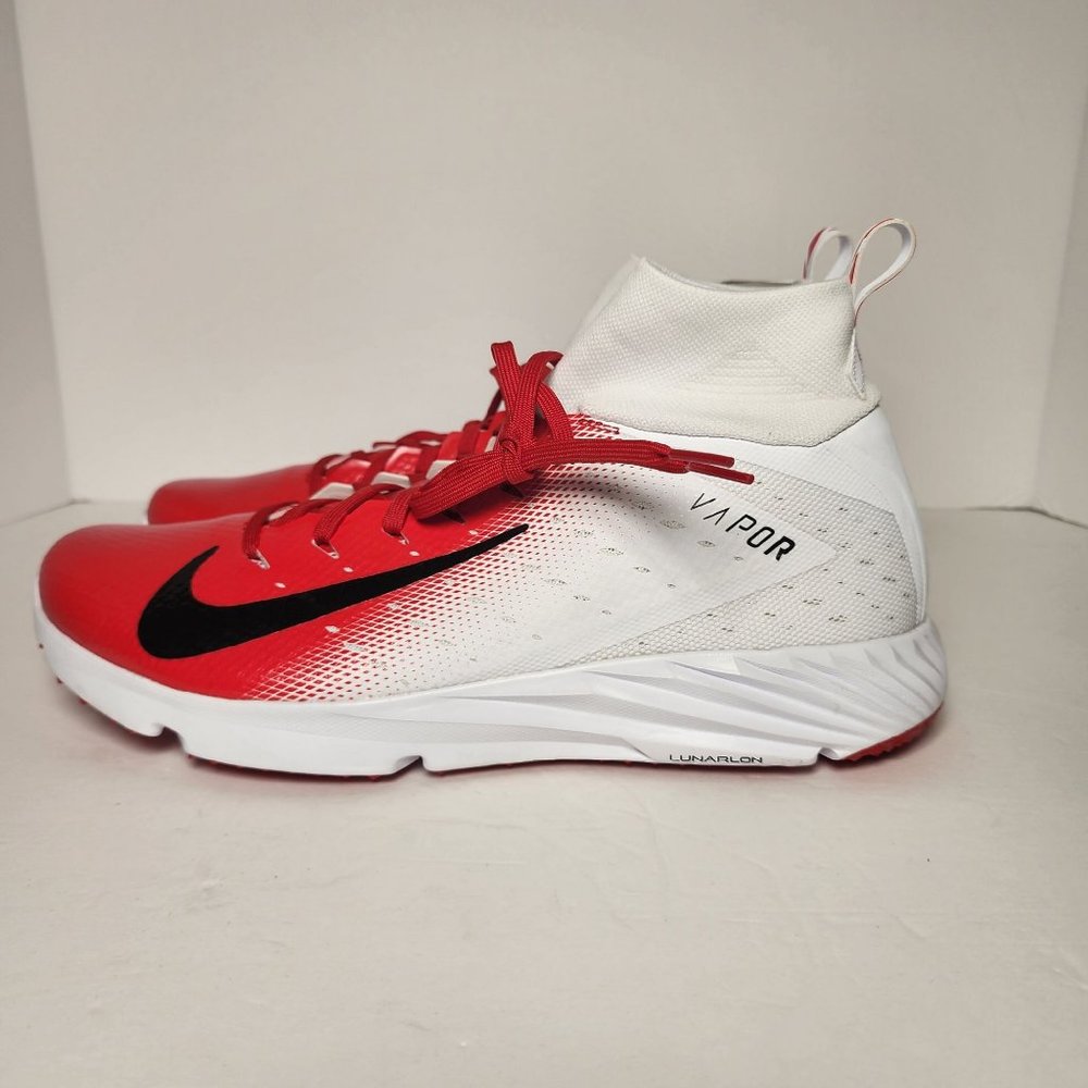 Nike Vapor Untouchable Speed Turf 2 AO8744-107 Mens White/Red  New